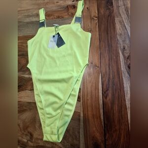Vilebrequin Lime Green Bodysuit with Buckle Straps